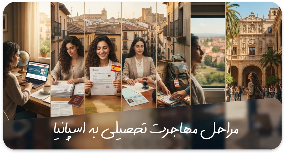 مهاجرت به روش تحصیلی به اسپانیا 5 مراحل مهاجرت تحصیلی به اسپانیا