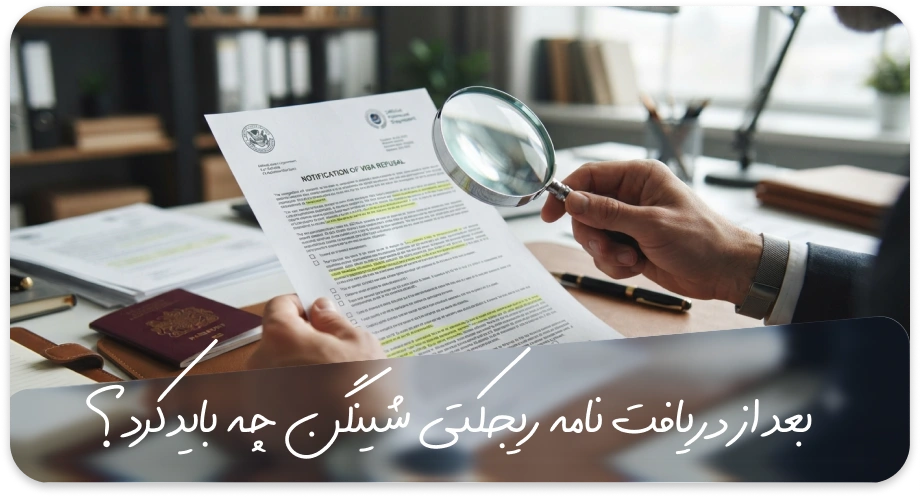 بعد از دریافت نامه ریجکتی شینگن چه باید کرد؟